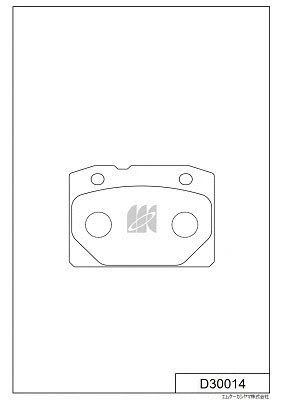 Kit de plaquettes de frein, frein à disque MK Kashiyama D30014
