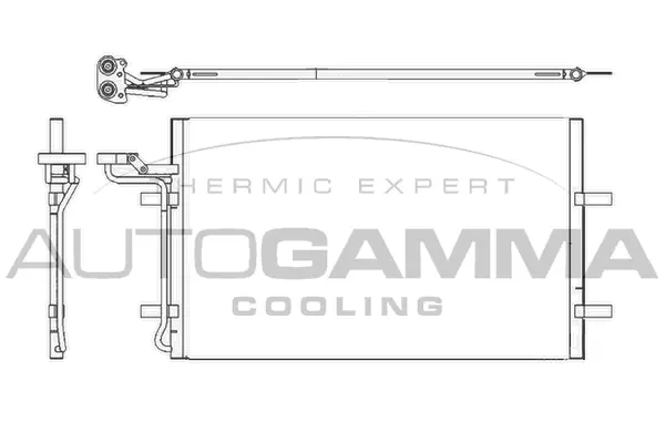 Condenseur, climatisation AUTOGAMMA 105199