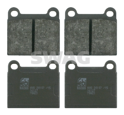 Kit de plaquettes de frein, frein à disque SWAG 10 91 6127
