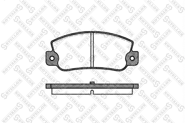 Kit de plaquettes de frein, frein à disque STELLOX 036 030-SX