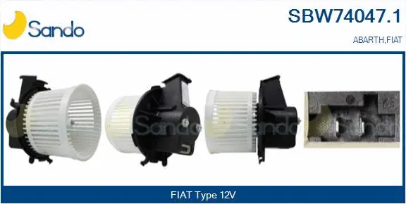 Pulseur d'air habitacle SANDO SBW74047.1