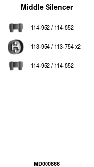 Silencieux central FA1 MD000866