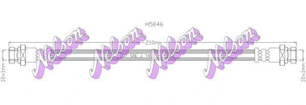Flexible de frein KAWE H5846