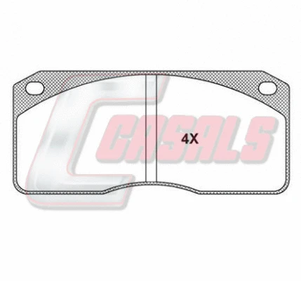Kit de plaquettes de frein, frein à disque CASALS BKM523