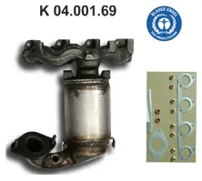 Catalyseur en coude EBERSPÄCHER 04.001.69