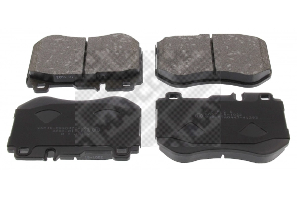 Kit de plaquettes de frein, frein à disque MAPCO 6037