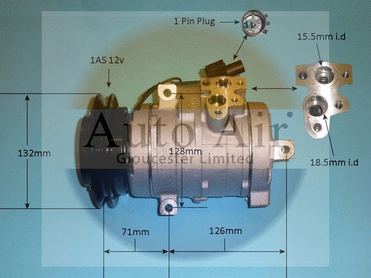 Compresseur, climatisation AUTO AIR GLOUCESTER 14-0185P