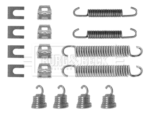 Kit d'accessoires, mâchoire de frein BORG & BECK BBK6090