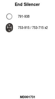Silencieux arrière FA1 MD001731