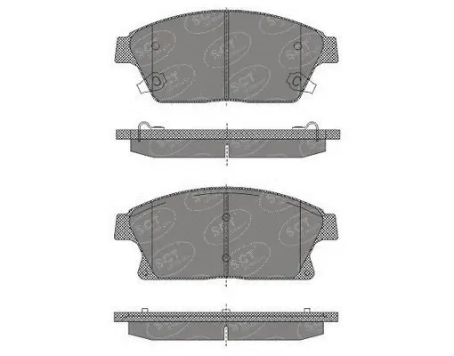 Kit de plaquettes de frein, frein à disque SCT - MANNOL SP 638 PR