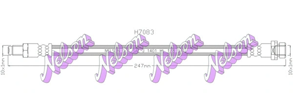 Flexible de frein KAWE H7083