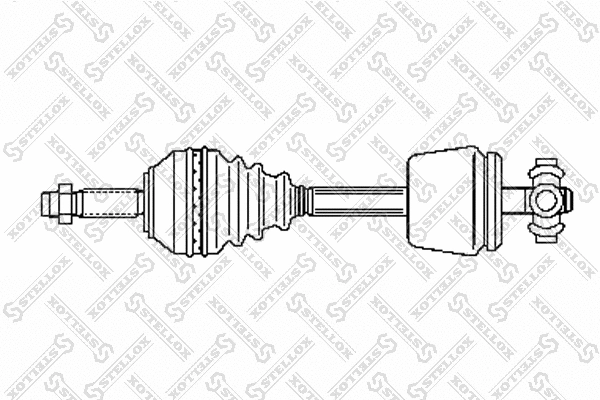 Arbre de transmission STELLOX 158 1012-SX