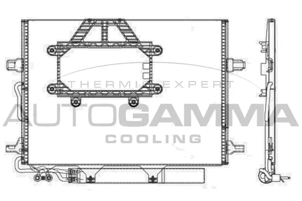 Condenseur, climatisation AUTOGAMMA 107356