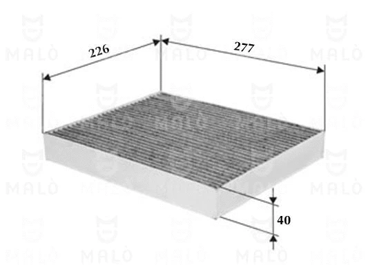 Filtre, air de l'habitacle AKRON-MALÒ 1532262