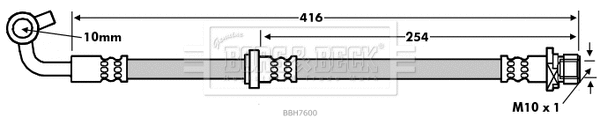 Flexible de frein BORG & BECK BBH7600