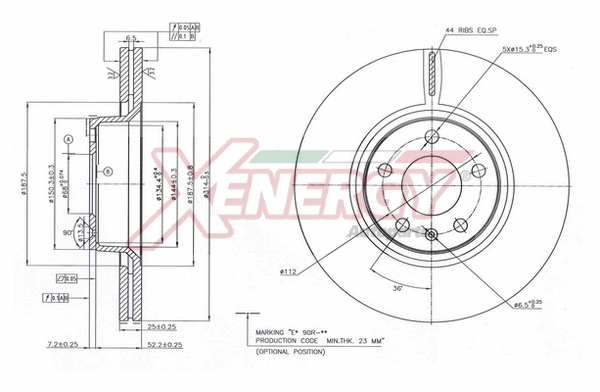 Disque de frein AP XENERGY X602920