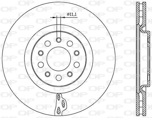 Disque de frein OPEN PARTS BDR2562.20