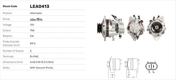 Alternateur LUSA LEA0413