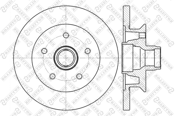 Disque de frein STELLOX 6020-4727-SX