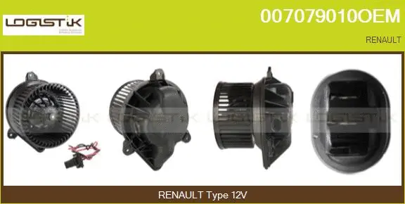 Pulseur d'air habitacle LGK 007079010OEM