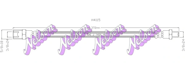 Flexible de frein KAWE H4115