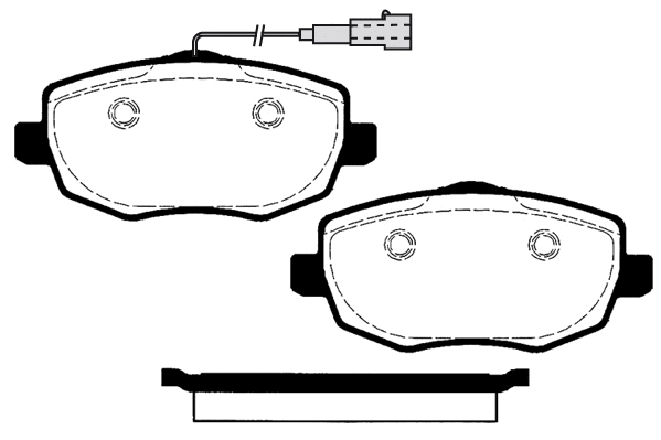 Kit de plaquettes de frein, frein à disque RAICAM RA.0332.2
