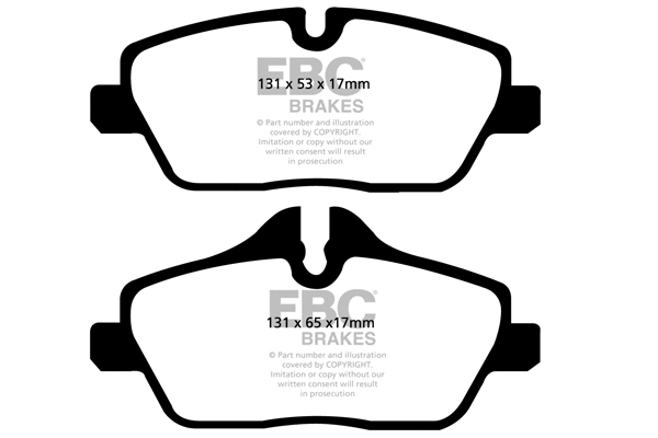 Kit de plaquettes de frein, frein à disque EBC Brakes DP21578