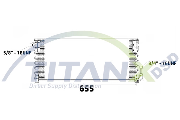 Condenseur, climatisation TitanX CD129002
