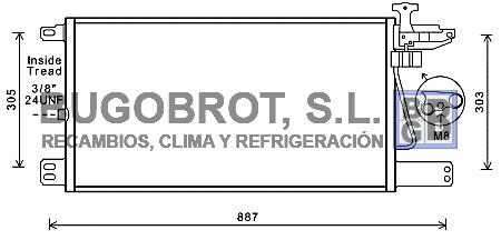 Condenseur, climatisation BUGOBROT 62-SC5034