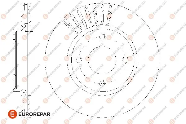 Disque de frein EUROREPAR 1667852980