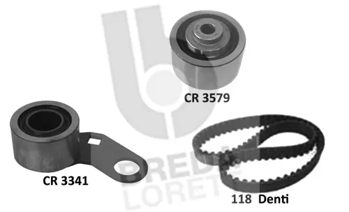 Kit de courroie crantée BREDA LORETT KCD0760