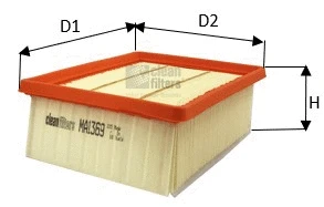 Filtre à air CLEAN FILTERS MA1369