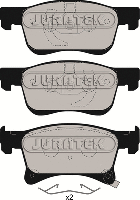 Kit de plaquettes de frein, frein à disque JURATEK JCP8060