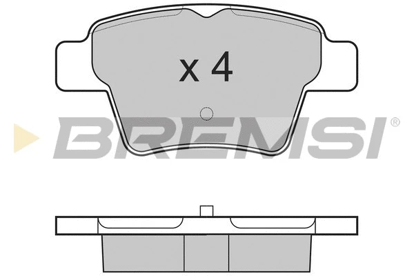 Kit de plaquettes de frein, frein à disque BREMSI BP3198