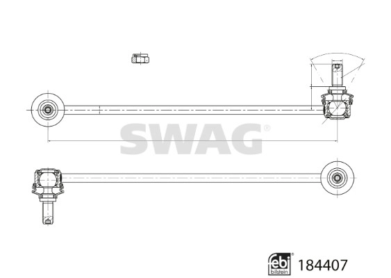 Entretoise/tige, stabilisateur SWAG 33 10 9364
