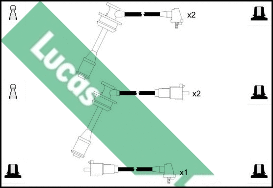 Kit de câbles d'allumage LUCAS LUC7222