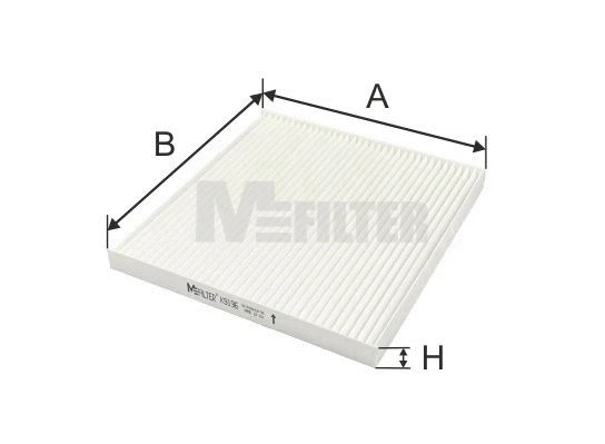 Filtre, air de l'habitacle MFILTER K 9196
