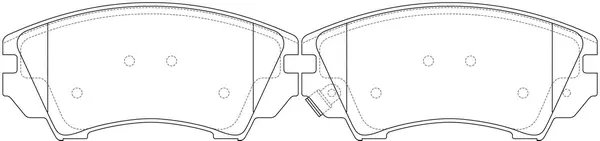 Kit de plaquettes de frein, frein à disque FIT FP1404