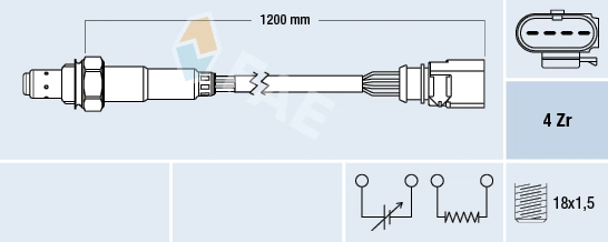 Sonde lambda FAE 77770