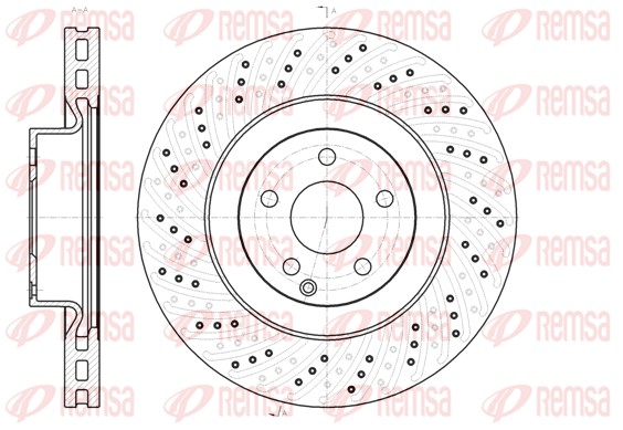 Disque de frein REMSA 61186.10
