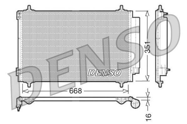 Condenseur, climatisation DENSO DCN21017