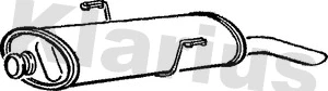 Silencieux arrière KLARIUS 220366