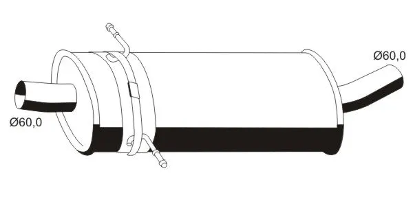 Silencieux central VEGAZ GmbH MS-417ERNS