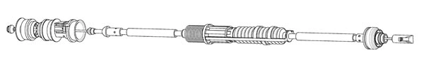 Tirette à câble, commande d'embrayage CEF PU01139