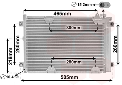 Condenseur, climatisation VAN WEZEL 52005075