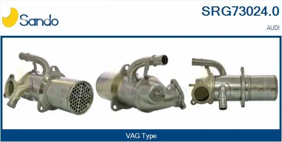 Radiateur, réaspiration des gaz d'échappement SANDO SRG73024.0