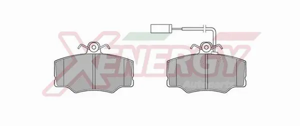 Kit de plaquettes de frein, frein à disque AP XENERGY X40415