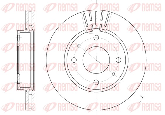 Disque de frein REMSA 6633.10
