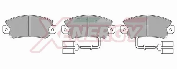 Kit de plaquettes de frein, frein à disque AP XENERGY X40184