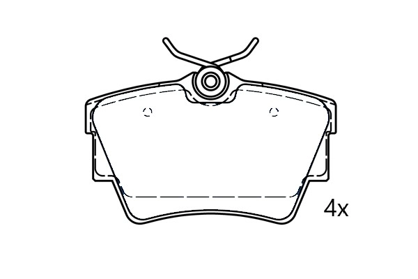 Kit de plaquettes de frein, frein à disque Omnicraft 2674706